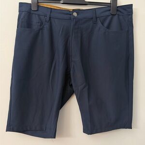 Taylor Vintage Men’s Cargo Shorts Size 38 Navy Blue Luxe Performance B702